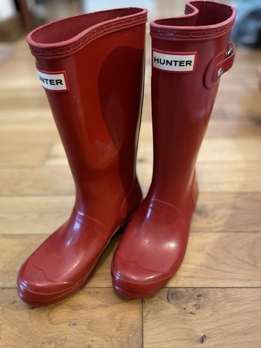 Hunter wellies red - wellies, excellent