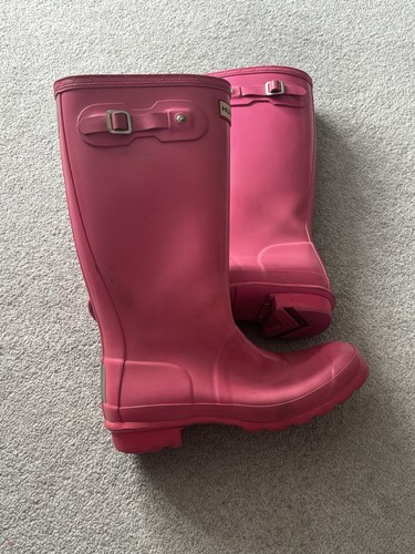 Hunter pink wellies gloss - pink,
