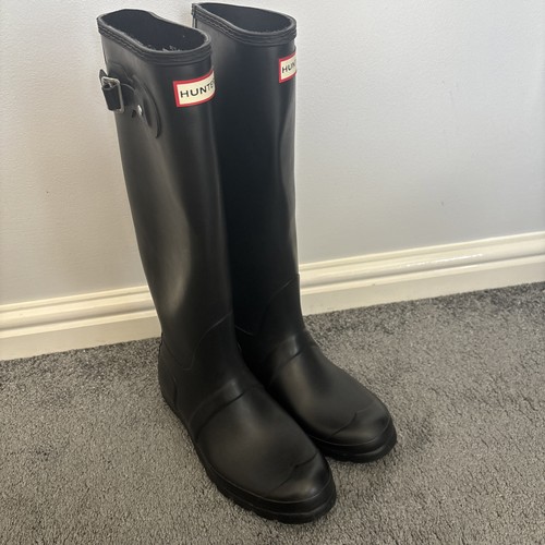 Tall matt black hunter welly - tall,