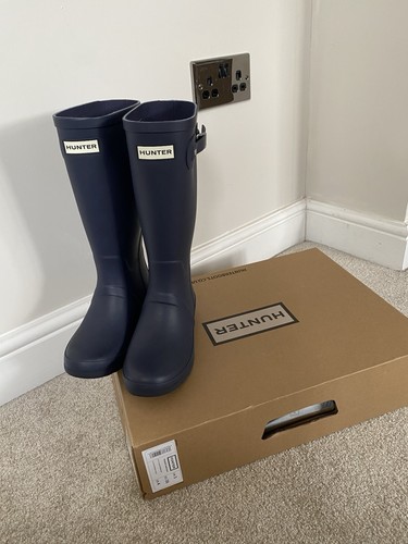 Hunter wellies size navy - hunter,