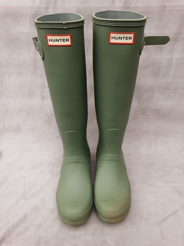 Green hunters wellies - hunters,