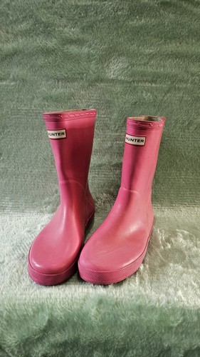 Pink hunter wellies size - pink,