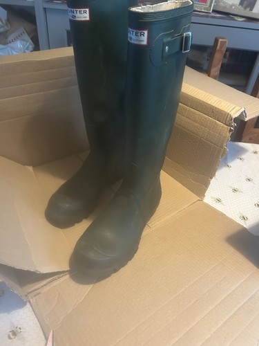 Hunter wellington boots - boots, green