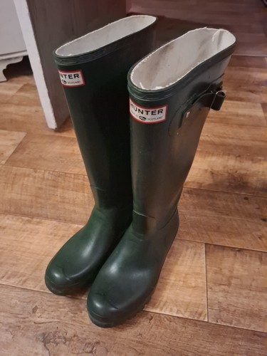 Mens green hunter - wellies, size